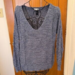 🍀🍀🍀BOGOHO🍀🍀🍀Lucky Brand Women's Blue Knit Sweater-M-XL